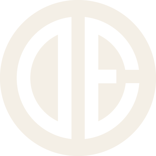 de white circle logo