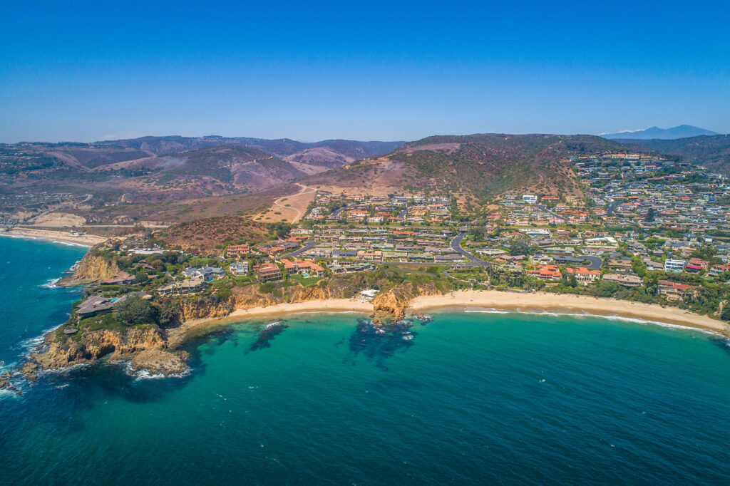 Irvine Cove coastline and Pacific Ocean views