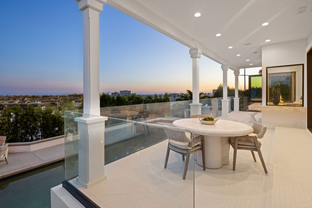 Views from back patio in Newport Beach home priced accurately