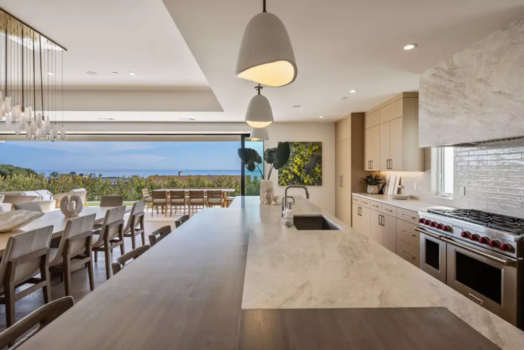 Kitchen of luxury property home sold in Newport Coast by top local real estate agents