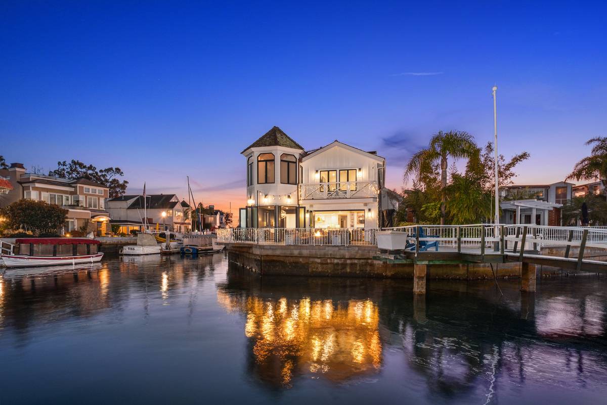 A waterfront home on Balboa Island in Newport Beach sold by Stavros Group best buyers agents