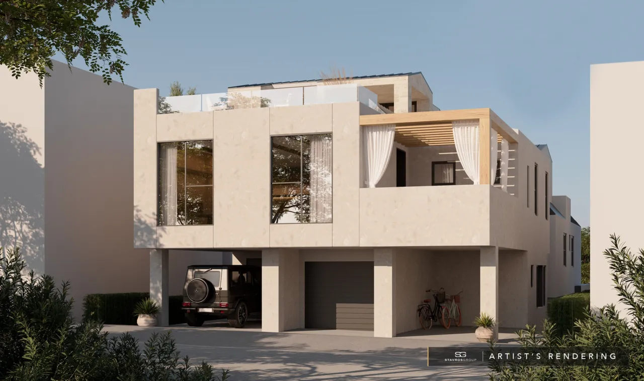 407 Heliotrope Avenue, Corona del Mar, the rear of the building from the alley, with the garage and carport. Artist's rendering.